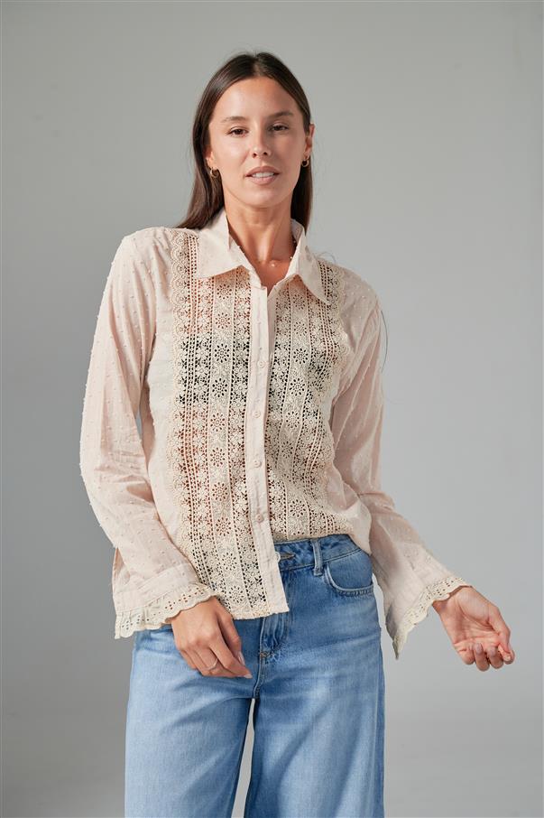 Camisa Vandal Plumeti Bordada